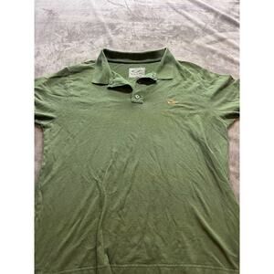 Drake Clothing Company Polo Shirt Mens Large Olive Heathered‎ Waterfowl Logo
